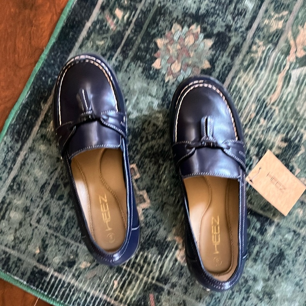 Women’s Navy Blue Loafers - Picture 2 of 7